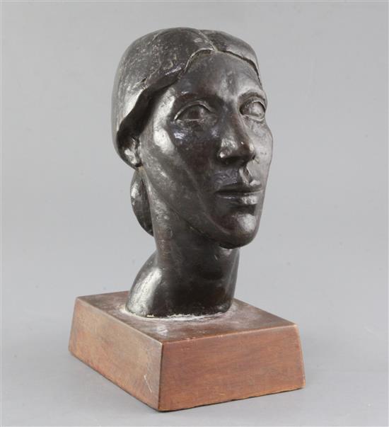 § Frank Dobson (1888-1963) Head of a woman, 8.25in. 10in overall